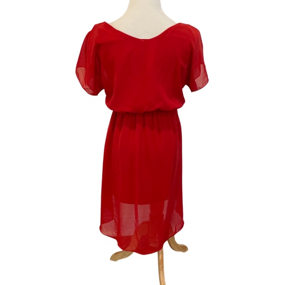 Red High-low Dress - Picture 2 of 2